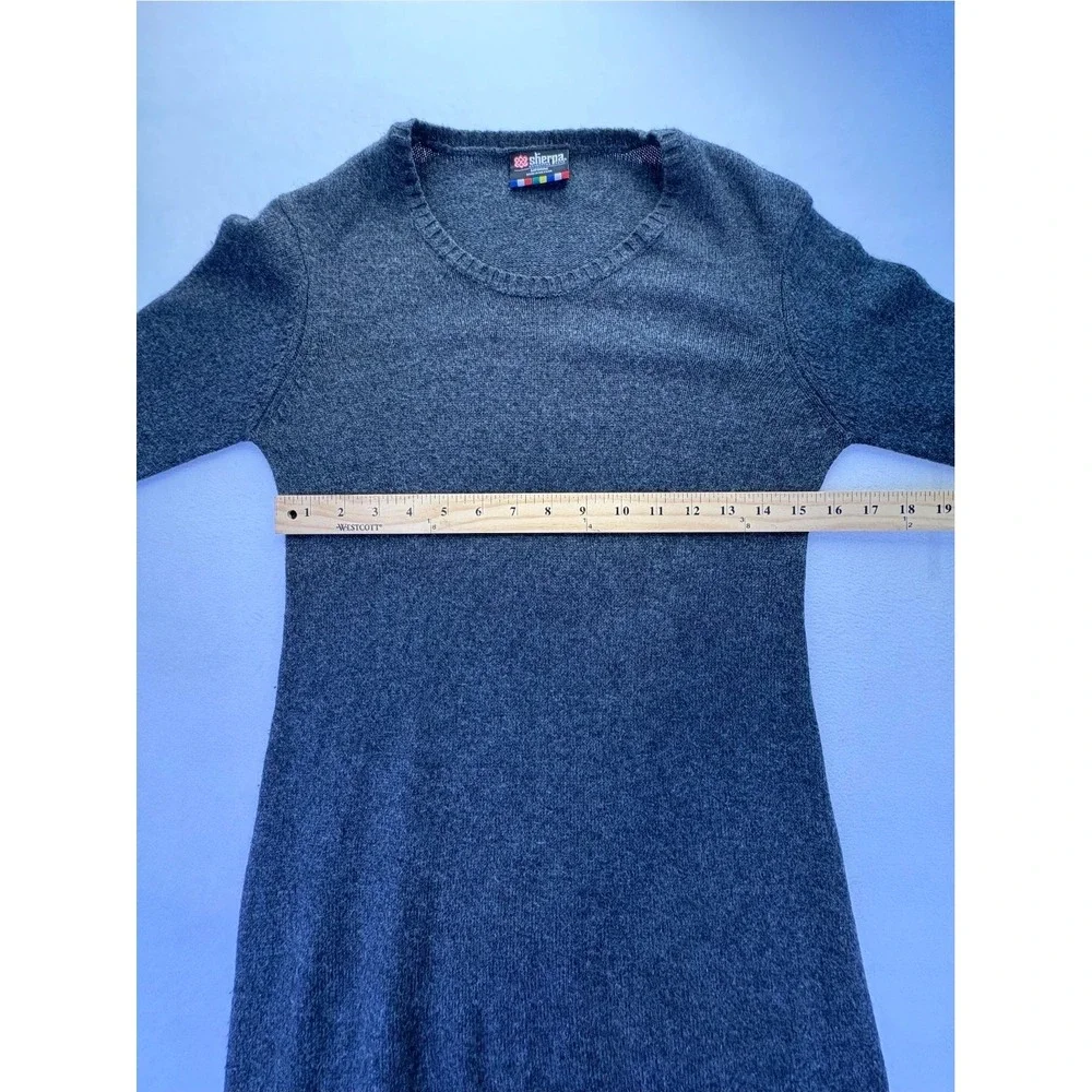 Sherpa Adventure Bharati Womens Fair Isle Knit Sweater Dress M Merino Wool Blend